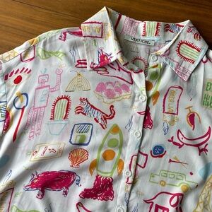 Doodle print top | Vertiche | OS